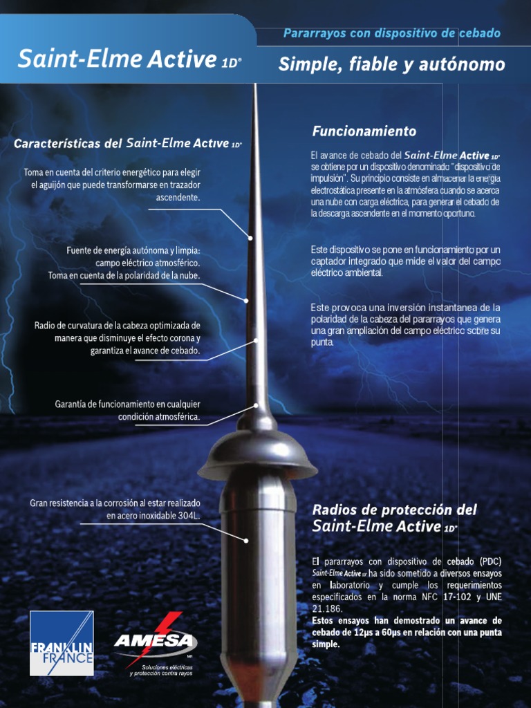 Dispositivos de cebado para pararrayos | PDF | Avería eléctrica ...