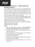 Download ESL Reading Lesson Chunking by Dianne Gamage SN38948307 doc pdf