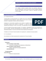 Caracteristicas Aspirantes A Trabajo de Aux Turism Ecu