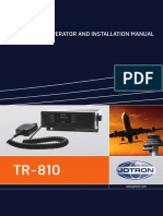 Operator & Installation Manual Tr-810 857645
