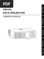 Projector Manual Toshiba PD P9