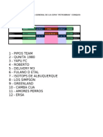 TABLA GENERAL DE POSICIONES