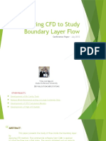 Applying CFD To Study Boundary Layer Flow