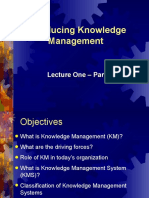 Lecture - 1 - Introducing Knowledge Management