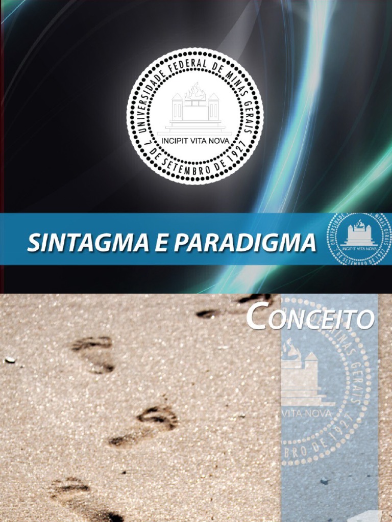 Sintagma e Paradigma na Linguagem | PDF | Paradigma