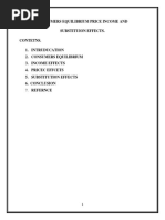 Consumers Equilibrium Price Income and Substituion Effects. Contetns. 1. Intruducation 2. Consumers Equilibrium 3. Income Effects 4. Pricec Effcets 5. Substitution Effects 6. Conclusion