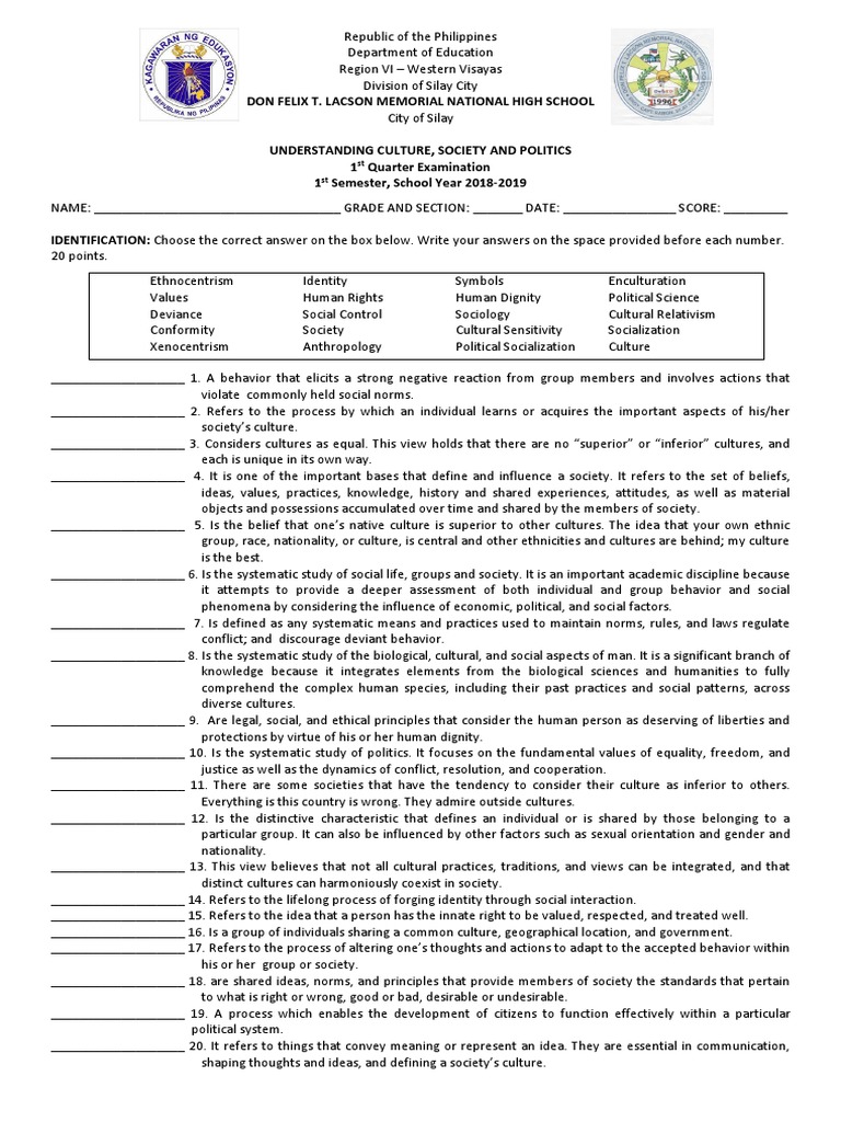 UCSP Exam2 Socialization Social Group