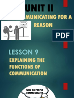 Communicating For A Reason: Unit Ii