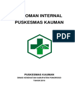 Pedoman Internal Puskesmas Kauman