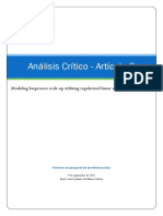 Análisis Crítico - Artículo 2: Modeling Bioprocess Scale-Up Utilizing Regularized Linear and Logistic Regression