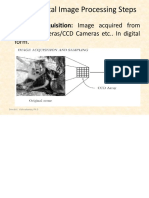 Fundamental Image Processing Steps: sensors/cameras/CCD Cameras Etc.. in Digital Form