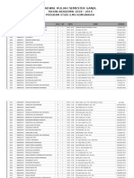 Jadwal Kuliah Semester Ganjil