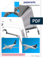 Papercraft Boeing 737-500