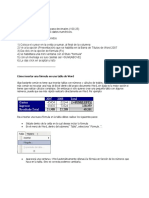 Como Sumar en Word 2007