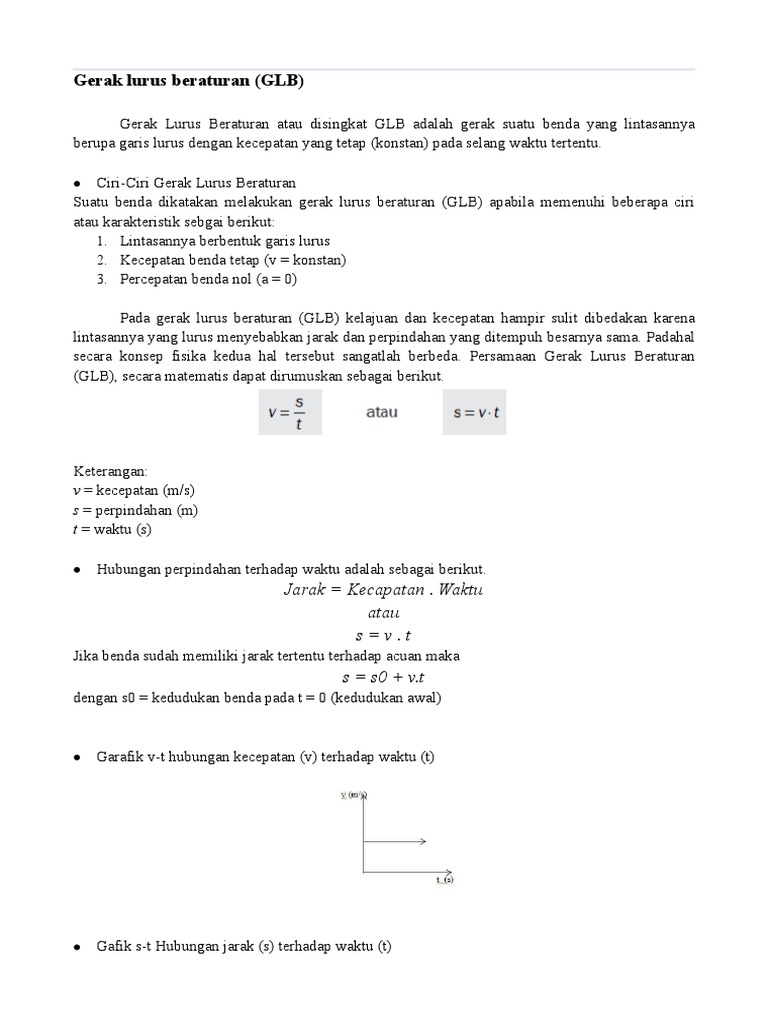 Materi Glb Dan Glbb Pdf Dengan