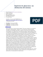 Una Nueva Hipótesis de Glaucoma