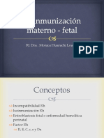 Isoinmunización materno - fetal.pptx
