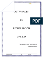 Actividades de Pendientes 3 Eso PDF