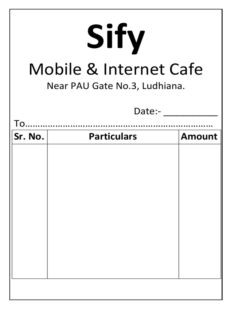 Stationery & Xerox Bill PDF