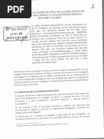 Denuncia contra Pedro Chávarri ante el Consejo de Etica del CAL 