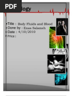 Download Physiology Lecture 4 Body Fluids and Blood Lecture notes by Ali Al-Qudsi SN38952296 doc pdf