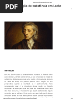 A Obscura Noção de Substância Em Locke