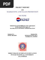 Download Marketing and Sales Promotion of Pepsi by Shashi Kashyap SN38952529 doc pdf