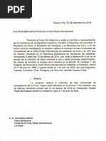Carta de denuncia contra Maduro en la CPI
