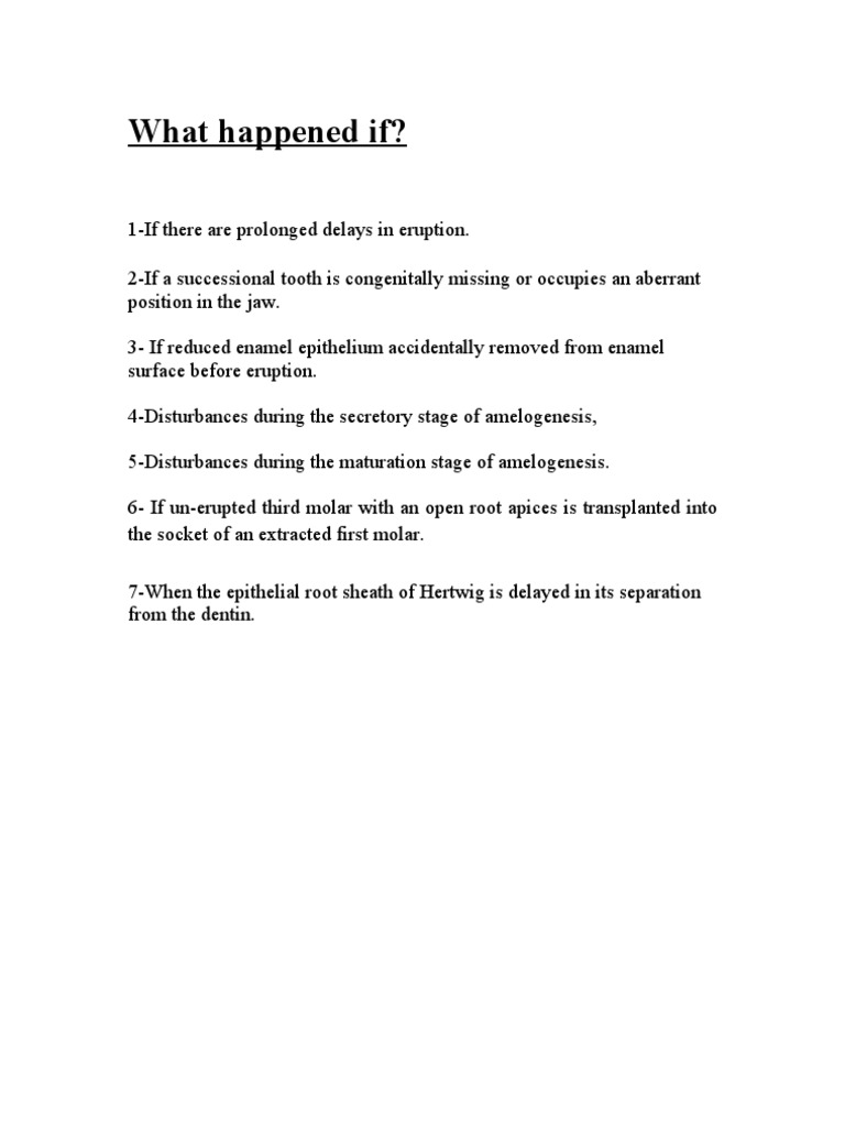 Oral Histology Quiz What Will Happen If (AmCoFam) PDF