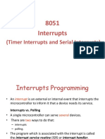 8051 Interrupts: (Timer Interrupts and Serial Interrupts)