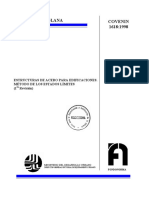 Covenin 1618-1998 Estructuras de Acero Edificaciones Metd. e.l.