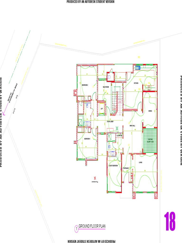 Ground Floor Plan with Elevation Details | PDF | Local Government Areas ...