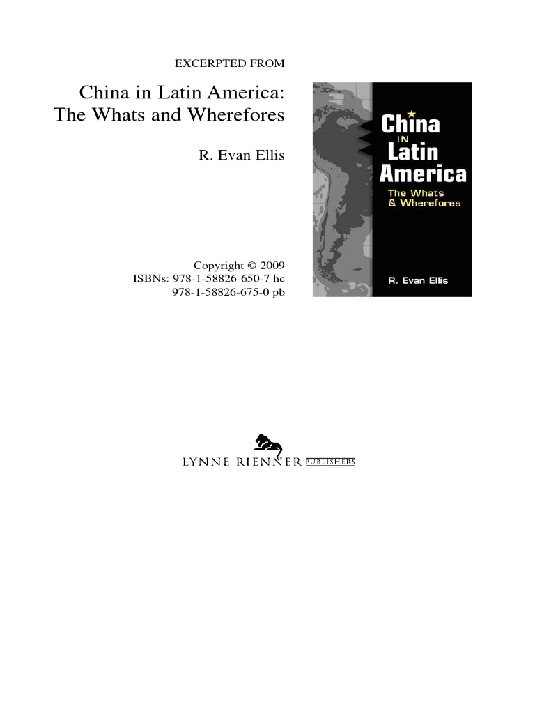 China in Latin America, The Whats and Wherefores | PDF | China | World ...