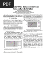 Automatic White Balance With Color Temperature
