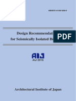 Design Recommendations For Seismically Isolated Buildings: Architectural Institute of Japan