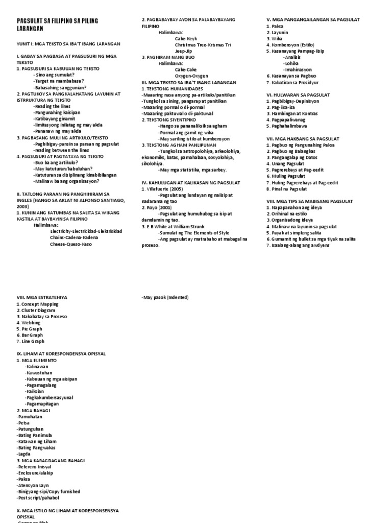 FIL 3 1st Quarter PDF | PDF