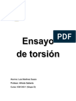 Ensayo Torsión