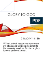 Glory To God: 2 Timothy 4:18b