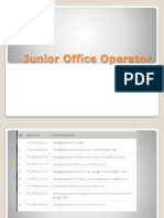 Junior Office Operator