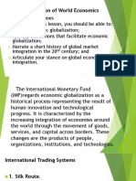 The Globalization of World Economics-Contemporary World