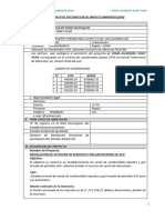 Declaracion de Impacto Ambiental - Dia