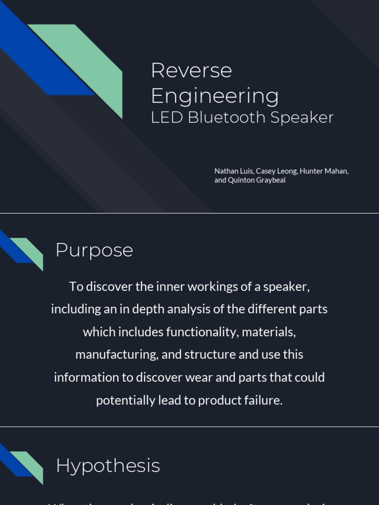 Reverse Engineering LED Speaker Analysis | PDF | Printed Circuit Board ...