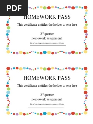 Homework Pass