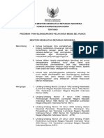 KMK No. 834 TTG Pedoman Penyelenggaraan Pelayanan Medis Sel Punca PDF