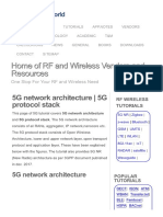 5G Network Architecture - 5G Protocol Stack