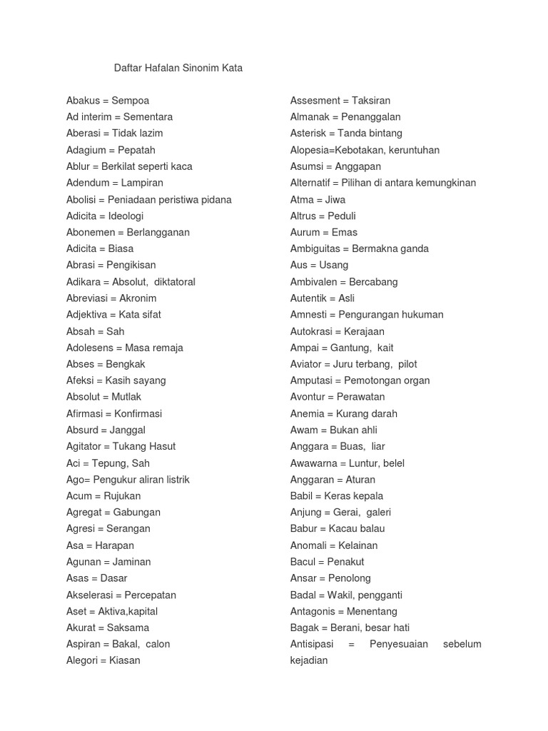 Penggunaan sinonim dan variasi negeri dalam kata kunci