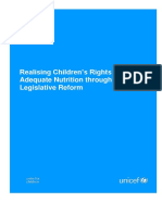 Realising Children Rights To Adequate Nutrition Through National Legislative Reofrm