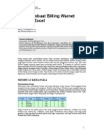 Billing War Net Pke Excel