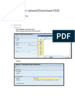 Program Upload/Download DDIC: 1. Structure