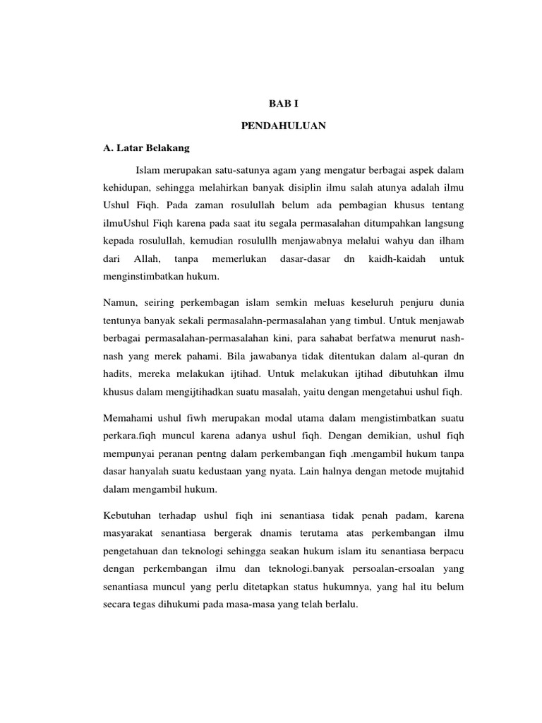 Isi Ushul Fiqh